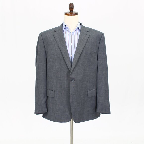 Ralph Lauren 50R Gray Solid 2-Button Sport Coat Blazer Jacket T603